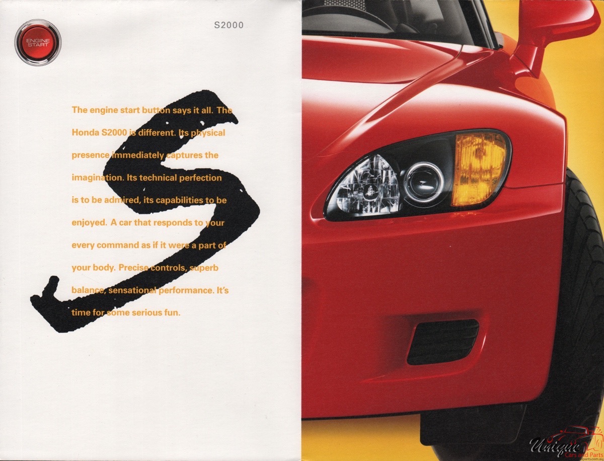 2000 Honda S2000 Brochure
